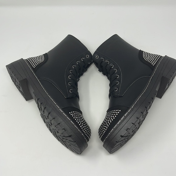 Sugar Kalina Studded Combat Ankle Boots - Picture 9 of 13